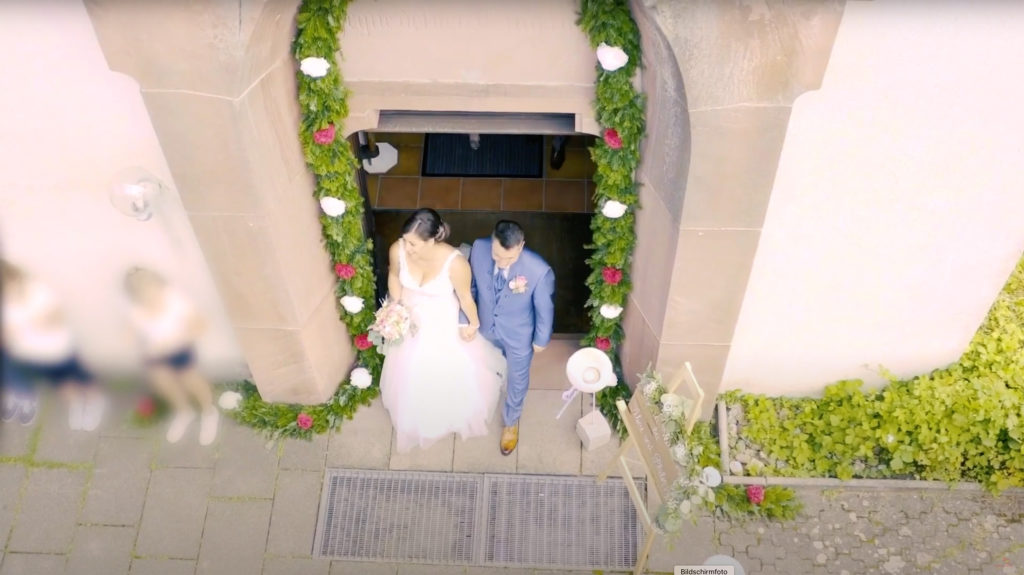 Hochzeitsvideo mit Drohne